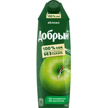 ​добрый сок "яблоко" 1л  