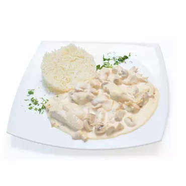 Курица под белым соусом Altyn açar 