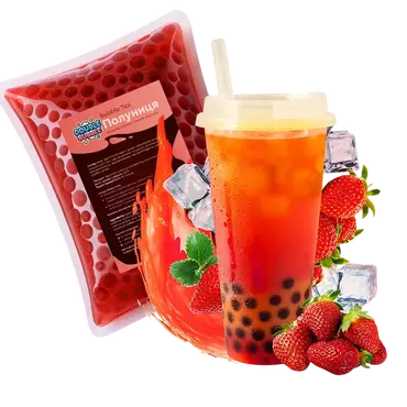 Bubble tea с клубникой 500 мл Altyn açar 