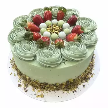 Торт "фисташка и клубника" премиум  