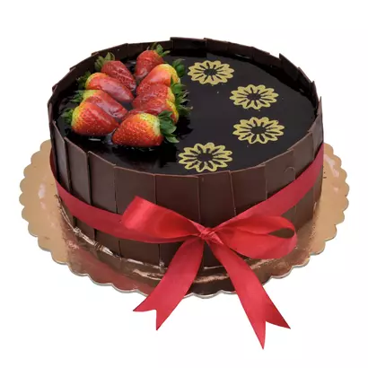 Фруктовый торт "шоколадная корзинка" Altyn açar 