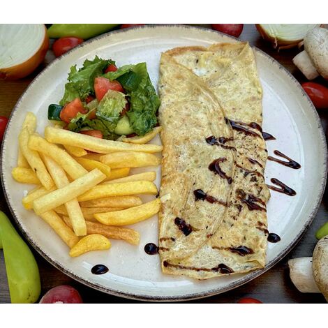 Омлет с сыром и ветчиной Altyn açar 