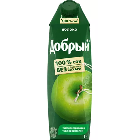 ​добрый сок "яблоко" 1л  