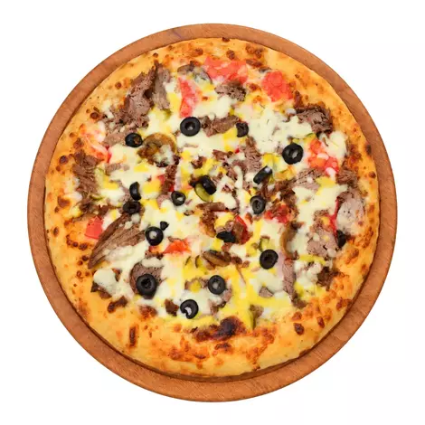Pizza "etli" (ortaça) Altyn açar 