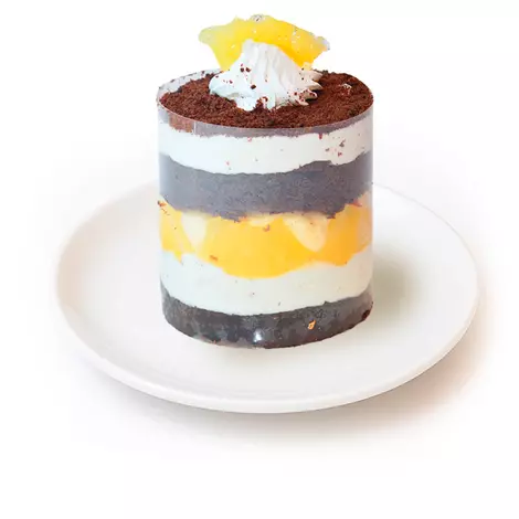 Пирожное шоколадное "ананасовый стаканчик" Altyn açar 